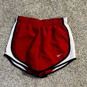 Nike red athletic shorts